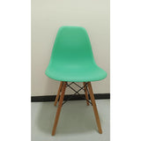 Set x 2 Sillas DKR Verde menta 47x81cm Asiento Cuadrado con Espaldar - Sillas y Butacos | Bylmo