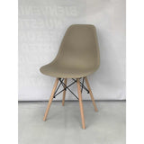 Set x 4 Sillas DKR Beige 47x81cm Asiento Cuadrado con Espaldar - Sillas y Butacos | Bylmo