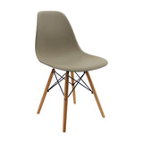 Set x 4 Sillas DKR Beige 47x81cm Asiento Cuadrado con Espaldar - Sillas y Butacos | Bylmo
