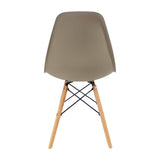 Set x 4 Sillas DKR Beige 47x81cm Asiento Cuadrado con Espaldar - Sillas y Butacos | Bylmo