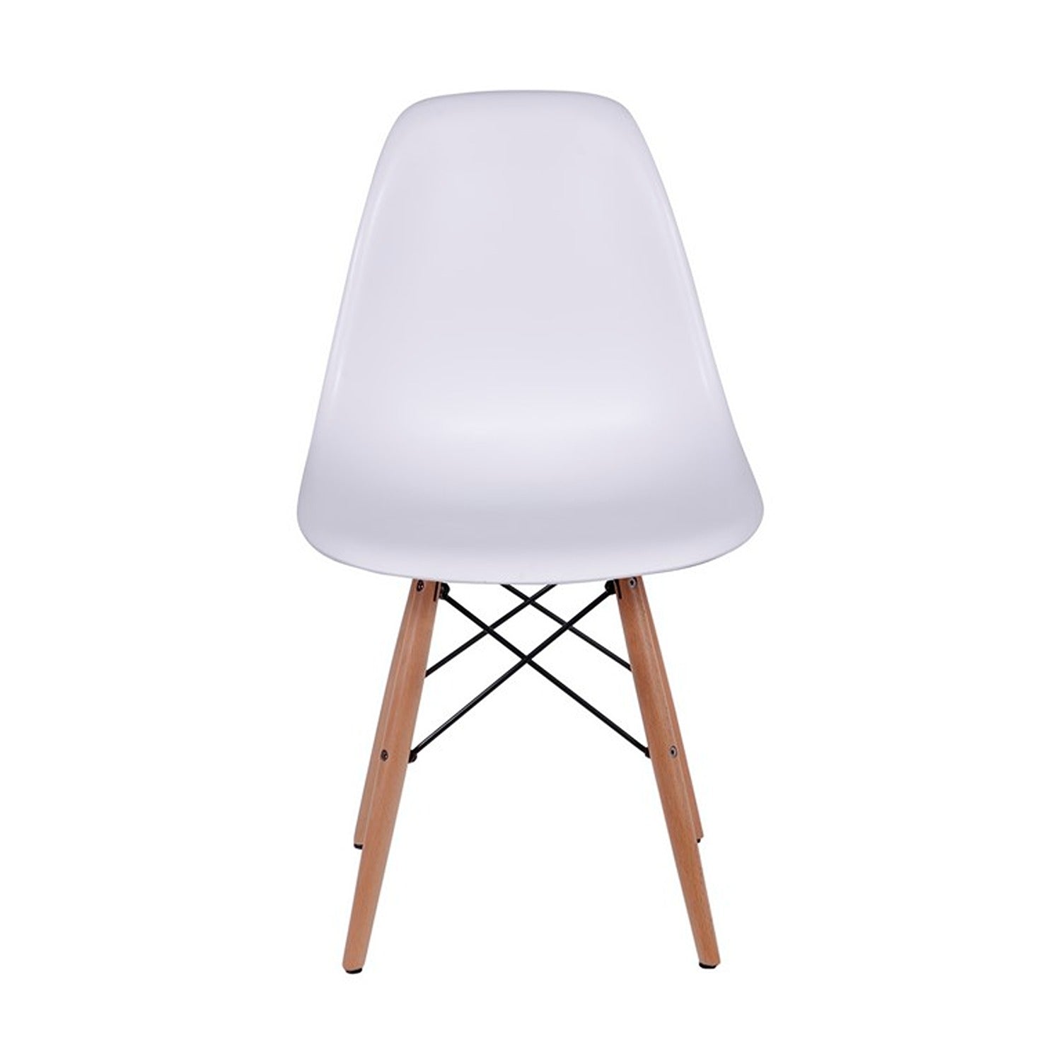 Set x 4 Sillas DKR Blanco 47x81cm Asiento Cuadrado con Espaldar - Sillas y Butacos | Bylmo