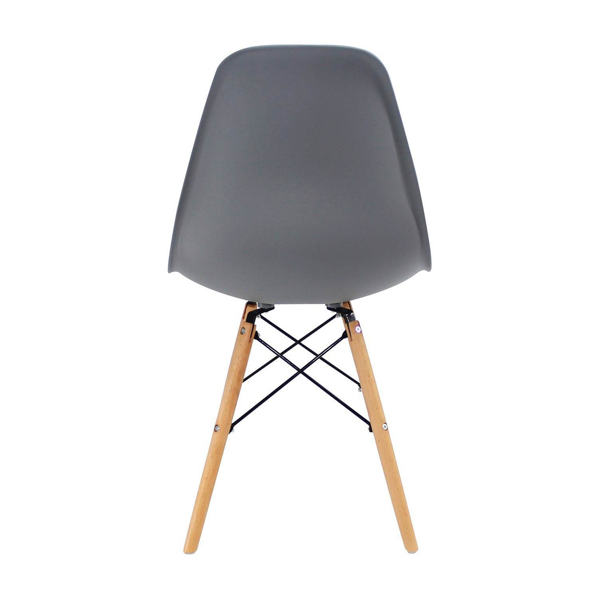 Set x 4 Sillas DKR Gris 47x81cm Asiento Cuadrado con Espaldar - Sillas y Butacos | Bylmo