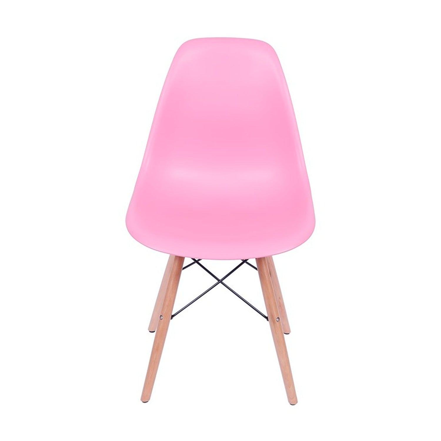 Set x 4 Sillas DKR Rosado 47x81cm Asiento Cuadrado con Espaldar - Sillas y Butacos | Bylmo