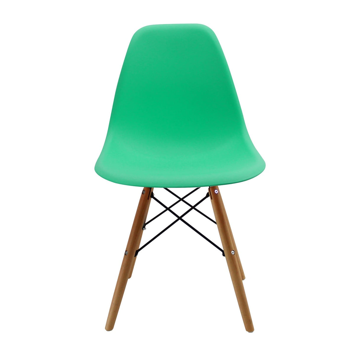 Set x 4 Sillas DKR Verde Menta 47x81cm Asiento Cuadrado con Espaldar - Sillas y Butacos | Bylmo