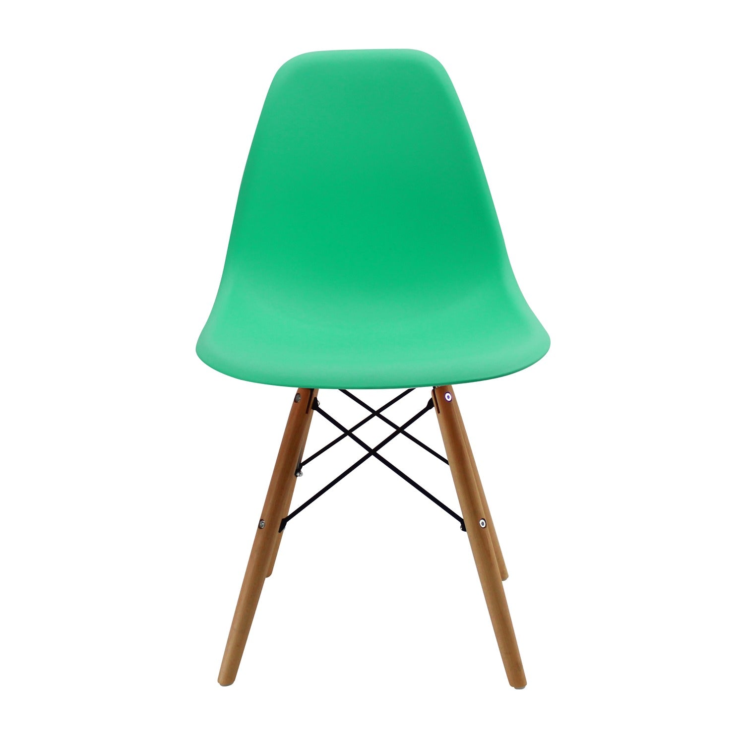 Set x 4 Sillas DKR Verde Menta 47x81cm Asiento Cuadrado con Espaldar - Sillas y Butacos | Bylmo