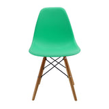 Set x 4 Sillas DKR Verde Menta 47x81cm Asiento Cuadrado con Espaldar - Sillas y Butacos | Bylmo