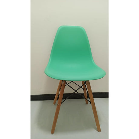Set x 4 Sillas DKR Verde Menta 47x81cm Asiento Cuadrado con Espaldar - Sillas y Butacos | Bylmo