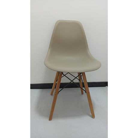 Set x 6 Sillas DKR Beige 47x81cm Asiento Cuadrado con Espaldar - Sillas y Butacos | Bylmo