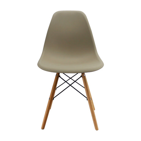 Set x 6 Sillas DKR Beige 47x81cm Asiento Cuadrado con Espaldar - Sillas y Butacos | Bylmo