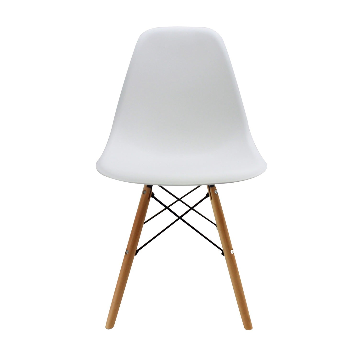 Set x 6 Sillas DKR Blanco 47x81cm Asiento Cuadrado con Espaldar - Sillas y Butacos | Bylmo