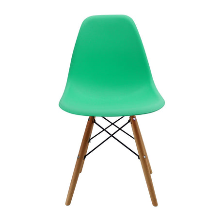 Set x 6 Sillas DKR Verde Menta 47x81cm Asiento Cuadrado con Espaldar - Sillas y Butacos | Bylmo
