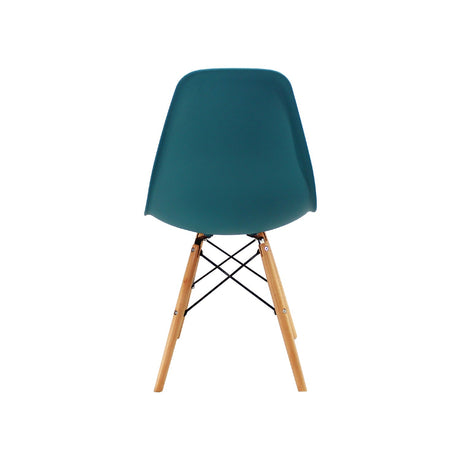 Silla 5 Cero Azul Petróleo 42x81cm Asiento Cuadrado con Espaldar - Sillas y Butacos | Bylmo