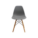Silla 5 Cero Gris 42x81cm Asiento Cuadrado con Espaldar - Sillas y Butacos | Bylmo