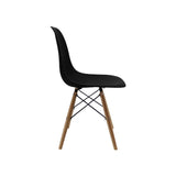 Silla 5 Cero Negro 42x81cm Asiento Cuadrado con Espaldar - Sillas y Butacos | Bylmo