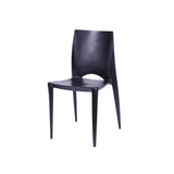 Silla 5 Cuatro Negro 42x84cm Asiento Cuadrado con Espaldar - Sillas y Butacos | Bylmo