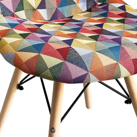 Silla Aimes Multicolor 46x83cm Asiento Cuadrado con Espaldar - Sillas | Bylmo