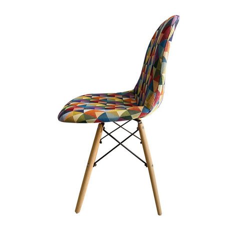 Silla Aimes Multicolor 46x83cm Asiento Cuadrado con Espaldar - Sillas | Bylmo