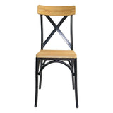 Silla Baixo Caramelo 35 cm con Espaldar y Patas Metálicas - Sillas y Butacos | Bylmo