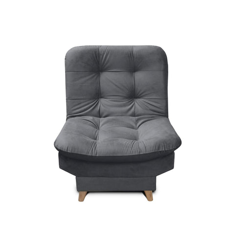 Silla Poltrona fendik Gris 80x90cm De Un Puesto Reclinable con Apoya Brazos - Sofas y Poltronas | Bylmo