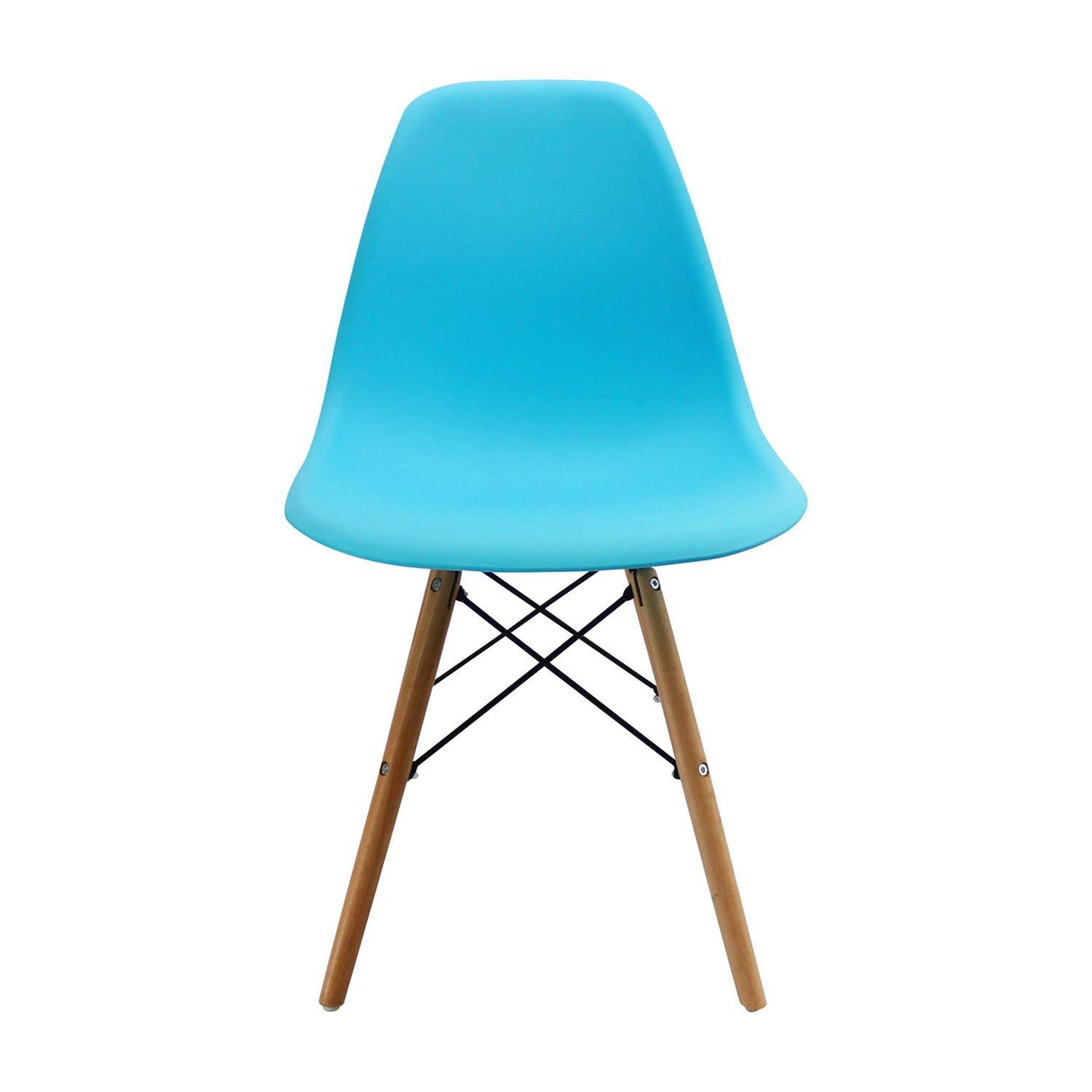 Silla DKR Azul 47x81cm Asiento Cuadrado con Espaldar - Sillas y Butacos | Bylmo