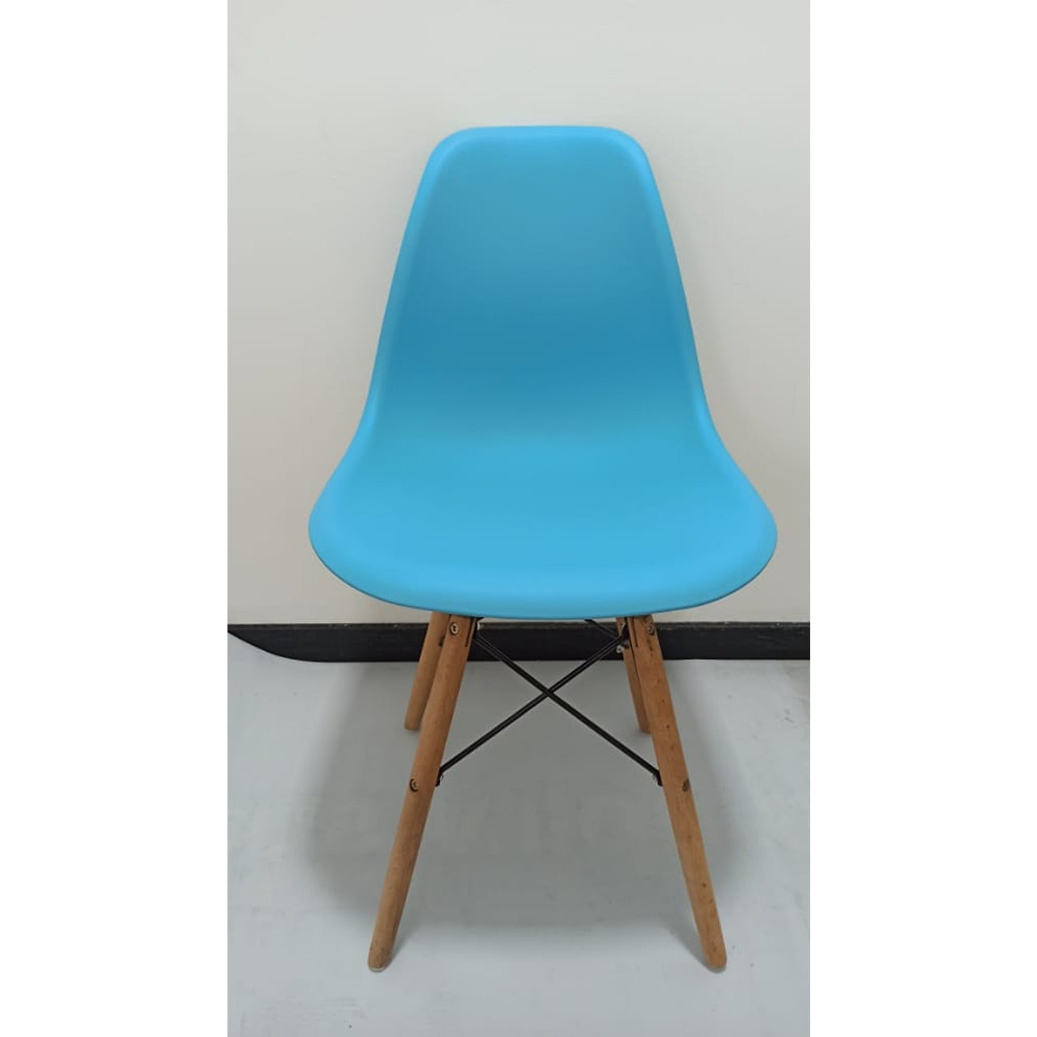 Silla DKR Azul 47x81cm Asiento Cuadrado con Espaldar - Sillas y Butacos | Bylmo