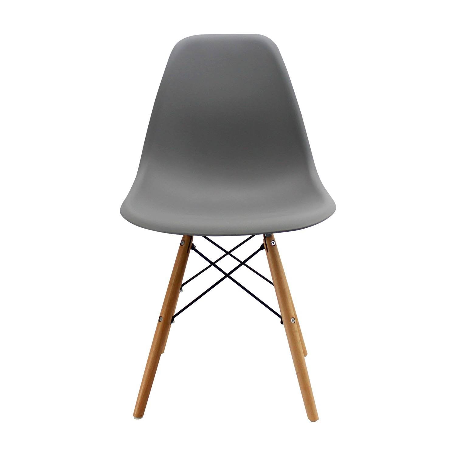 Silla DKR Gris 47x81cm Asiento Cuadrado con Espaldar - Sillas y Butacos | Bylmo