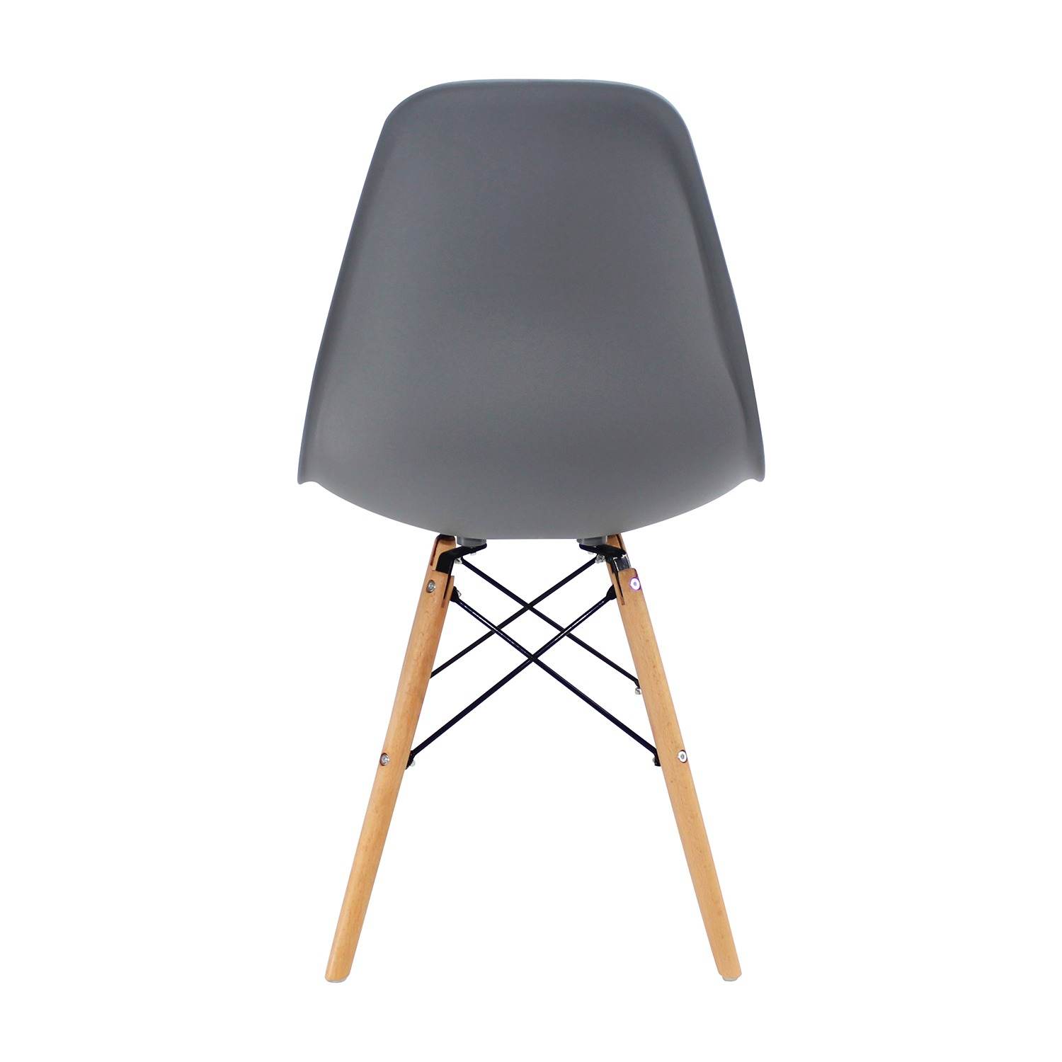 Silla DKR Gris 47x81cm Asiento Cuadrado con Espaldar - Sillas y Butacos | Bylmo