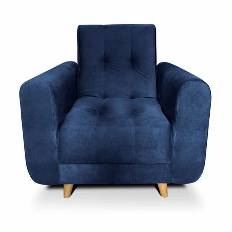 Silla Poltrona Archer Azul 85x90cm De Un Puesto Reclinable con Apoya Brazos - Sofas y Poltronas | Bylmo