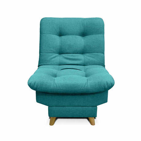 Silla Poltrona Carvallo Turquesa 76x90cm De Un Puesto Reclinable con Apoya Brazos - Sofas y Poltronas | Bylmo