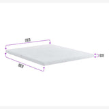Sobrecolchón Topper Semidoble 120 cm Con memoria - Sobrecolchon | Bylmo