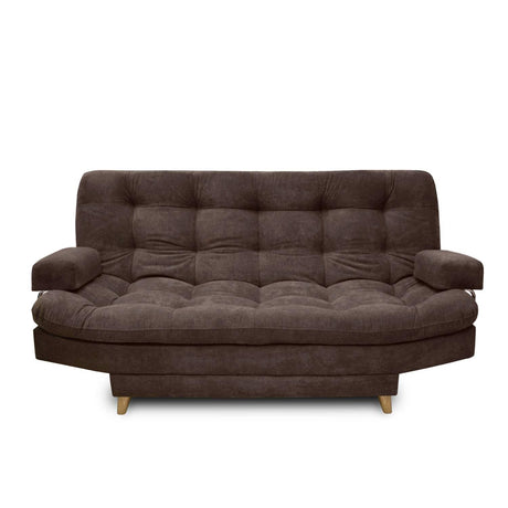Sofá Cama Carvallo Cafe 185x100cm De 3 Puestos Reclinable con Apoya Brazos - Sofas y Poltronas | Bylmo
