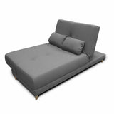 Sofá Cama Mariscal Gris 180x81cm De 3 Puestos Reclinable con Apoya Brazos - Sofas y Poltronas | Bylmo