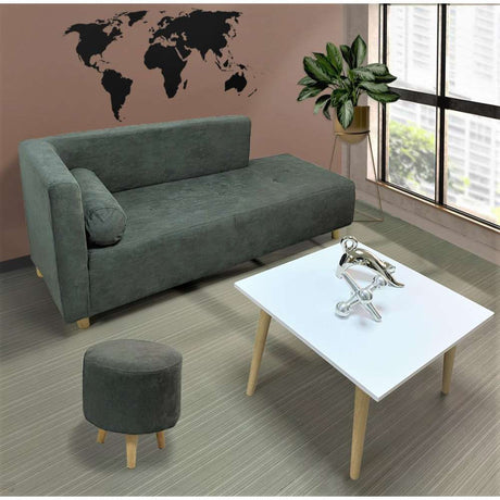 Sofa Stars Gris 163 cm con Patas de Madera - Sofas | Bylmo