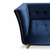 Sofá Magallanes Azul 200x70cm De 3 Puestos con Apoya Brazos - Sofas y Poltronas | Bylmo