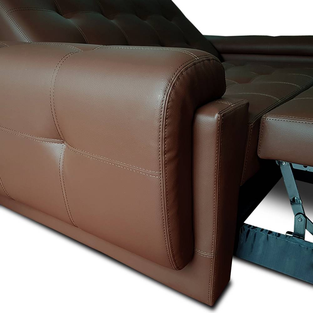 Sofá Cama Vignelli Cafe 185x85cm De 3 Puestos Reclinable con Apoya Brazos - Sofas | Bylmo