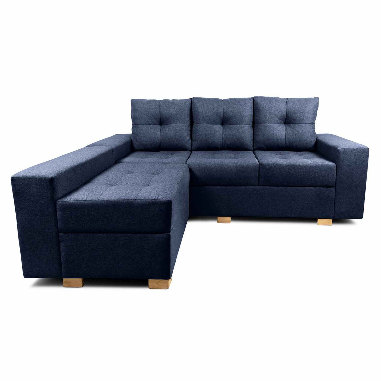 Sofá en L Burano Azul 200x92cm De 4 Puestos con Apoya Brazos y Modular - Sofas y Poltronas | Bylmo