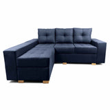 Sofá en L Burano Azul 200x92cm De 4 Puestos con Apoya Brazos y Modular - Sofas y Poltronas | Bylmo