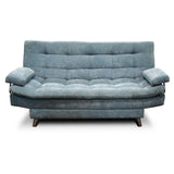 Sofá Cama Carvallo Azul 185x100cm De 3 Puestos Reclinable con Apoya Brazos - Sofas | Bylmo