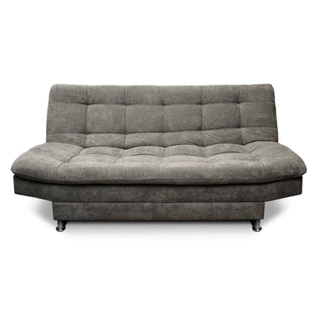 Sofá Cama Carvallo Gris 185x90cm De 3 Puestos Reclinable sin Apoya Brazos - Sofas | Bylmo