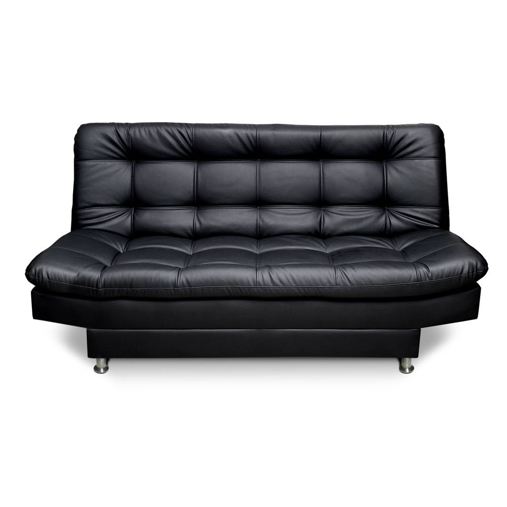 Sofá Cama Carvallo Negro 185x95cm De 3 Puestos Reclinable sin Apoya Brazos - Sofas | Bylmo