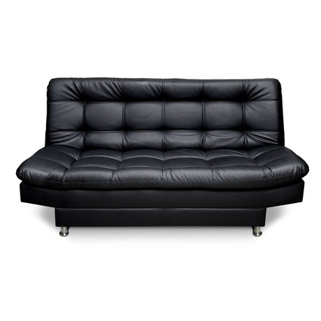 Sofá Cama Carvallo Negro 185x95cm De 3 Puestos Reclinable sin Apoya Brazos - Sofas | Bylmo