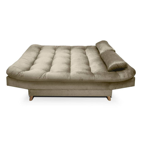 Sofá Cama Fendik Camel 185x95cm De 3 Puestos Reclinable con Apoya Brazos - Sofas | Bylmo