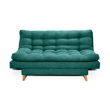 Sofá Cama Gabana Turquesa 180x90cm De 3 Puestos Reclinable sin Apoya Brazos - Sofas | Bylmo