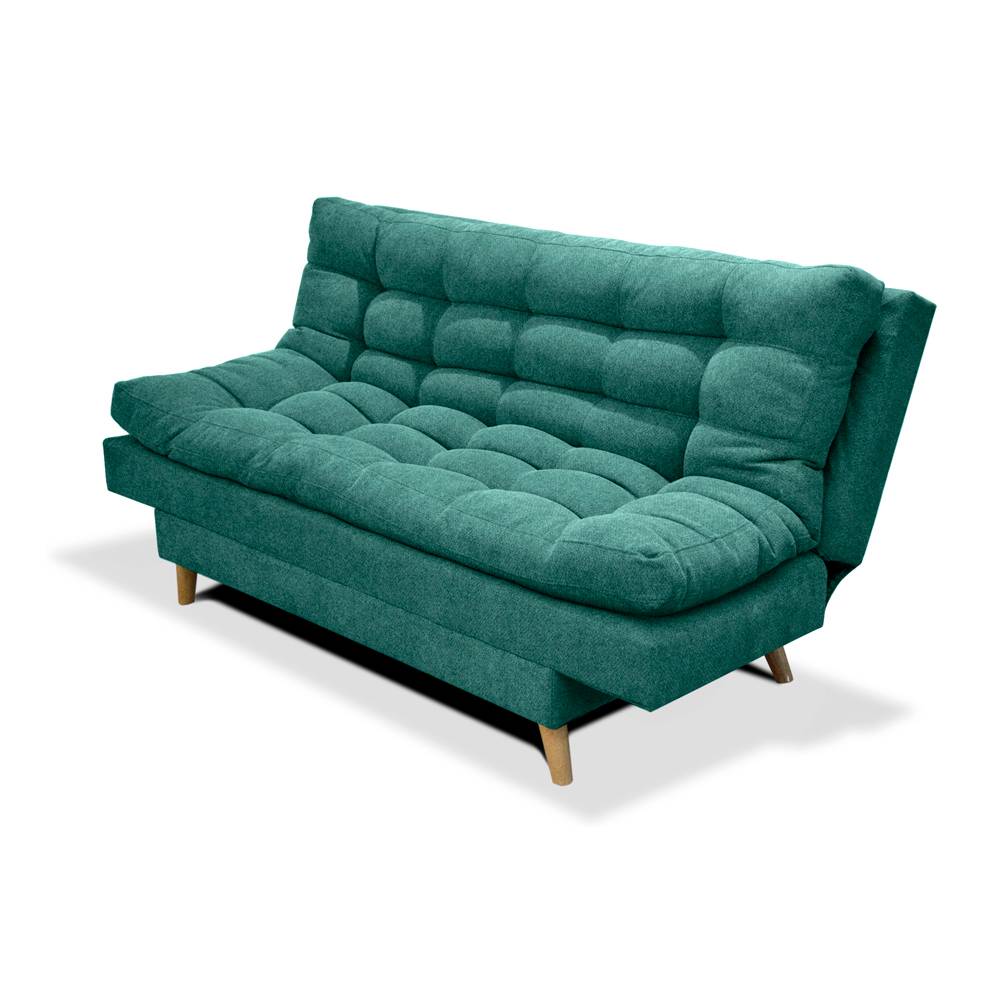 Sofá Cama Gabana Turquesa 180x90cm De 3 Puestos Reclinable sin Apoya Brazos - Sofas | Bylmo