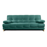 Sofá Cama Martins Turquesa 190x90cm De 3 Puestos Reclinable con Apoya Brazos - Sofas | Bylmo