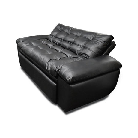Sofá Cama Mirano Negro 190x95cm De 3 Puestos Reclinable con Apoya Brazos - Sofas | Bylmo