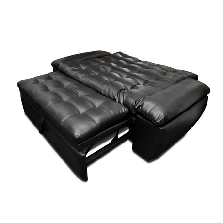 Sofá Cama Mirano Negro 190x95cm De 3 Puestos Reclinable con Apoya Brazos - Sofas | Bylmo