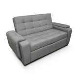 Sofá Cama Vignelli Gris 185x85cm De 3 Puestos Reclinable con Apoya Brazos - Sofas | Bylmo