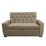 Sofá Cama Vicenzo Camel 150x86cm De 3 Puestos Reclinable con Apoya Brazos - Sofas | Bylmo