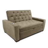 Sofá Cama Vicenzo Camel 150x86cm De 3 Puestos Reclinable con Apoya Brazos - Sofas | Bylmo